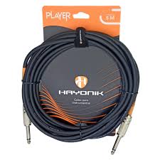 Cabo Hayonik P10xP10 5m Emborrachado Preto