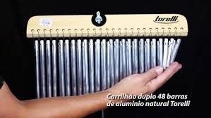 Carrilhao Torelli Duplo 48 Notas TA314 Aluminio Natural