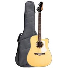 Violao Tagima Swell Deluxe Eq Folk Cutaway Eletroacustico Aço Natural Ambar Tampo Maciço Com Bag Afinador
