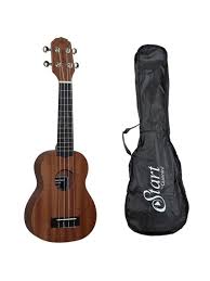 Ukulele Giannini GUK-21 WS Soprano Acustico Walnut Satin (WS) Com Case