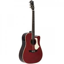 Violao Tagima Andes Agathis Latin America CAS Folk Cutway Eletroacustico Aço Candy Apple Satin Afinador