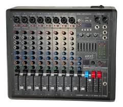 Mesa de Som MXT MX-Solo2UX9 9 Canais 2AUX USB Bluetooth Phanton Power