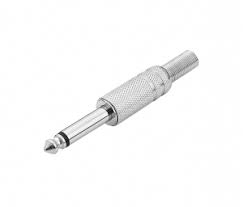 Plug P10 Metal MXT Mono Prata Com Mola 64.1.347