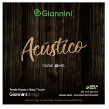Encordoamento Cavaquinho Giannini Acustico GESCLA Bronze Leve Com Bolinha