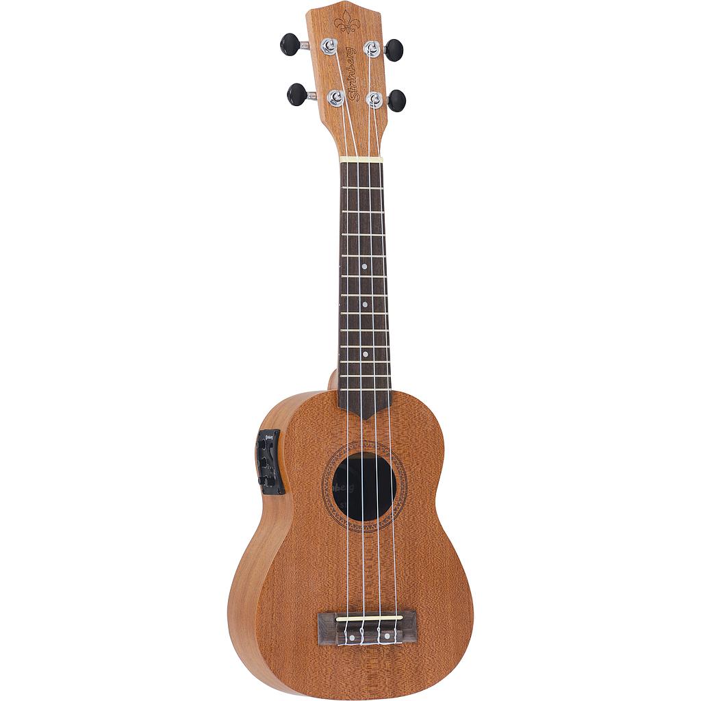 Ukulele Strinberg UK06SE MGS Soprano Eletroacustico Mahogany Satin (MGS) Afinador Com Capa