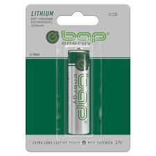 Pilha 3,7 V Bap BAP18650 Recarregavel Lanterna Energy Lithum-ion 2000mah