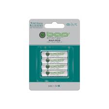 Pilha Bap AAA Zinco de Carbono R03 Cartela Com 4 1,5V