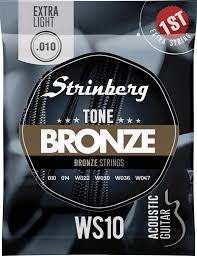 Encordoamento Violao Aço Strinberg WS10 010 1º Mi extra