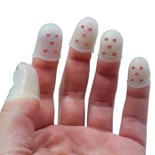 Kit Protetor Silicone Smart Para Ponta dos Dedos SMP-01 5 Unidades